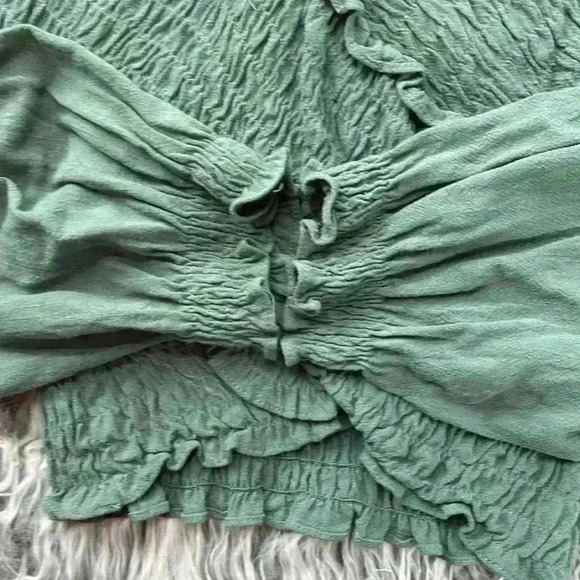 Entro Idem Ditto Cross Off The Shoulder Shirred Top Small - Picture 5 of 11